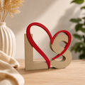 Personalisierte Buchstaben mit Herz-Design