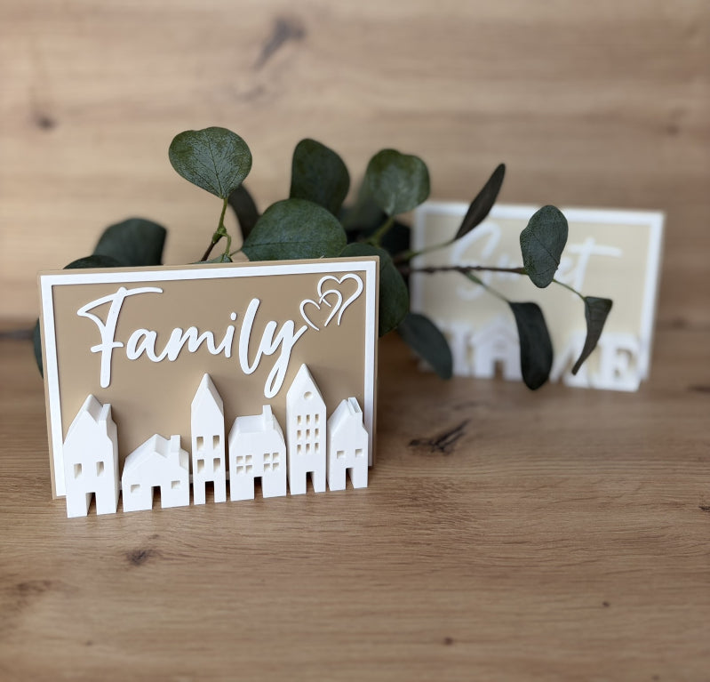 Dekoschilder „Family“ & „Sweet Home“