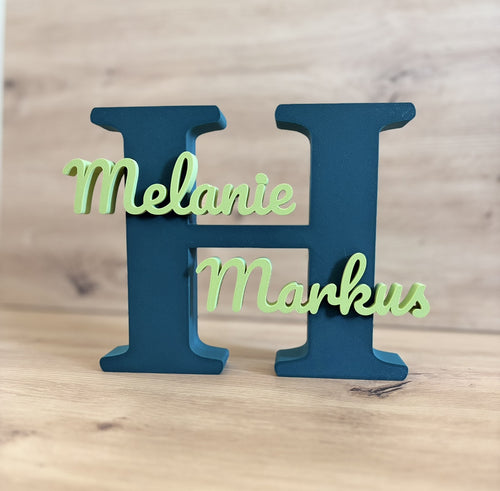 Personalisierter Dekobuchstabe mit Namen